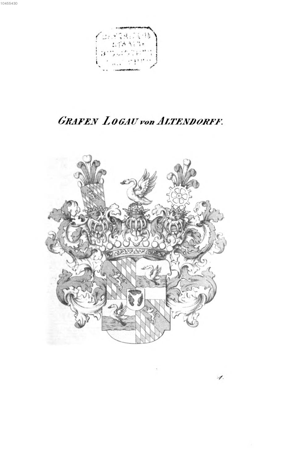 Logau von Altendorff — Tyroff オーストリア君主国紋章集の原図