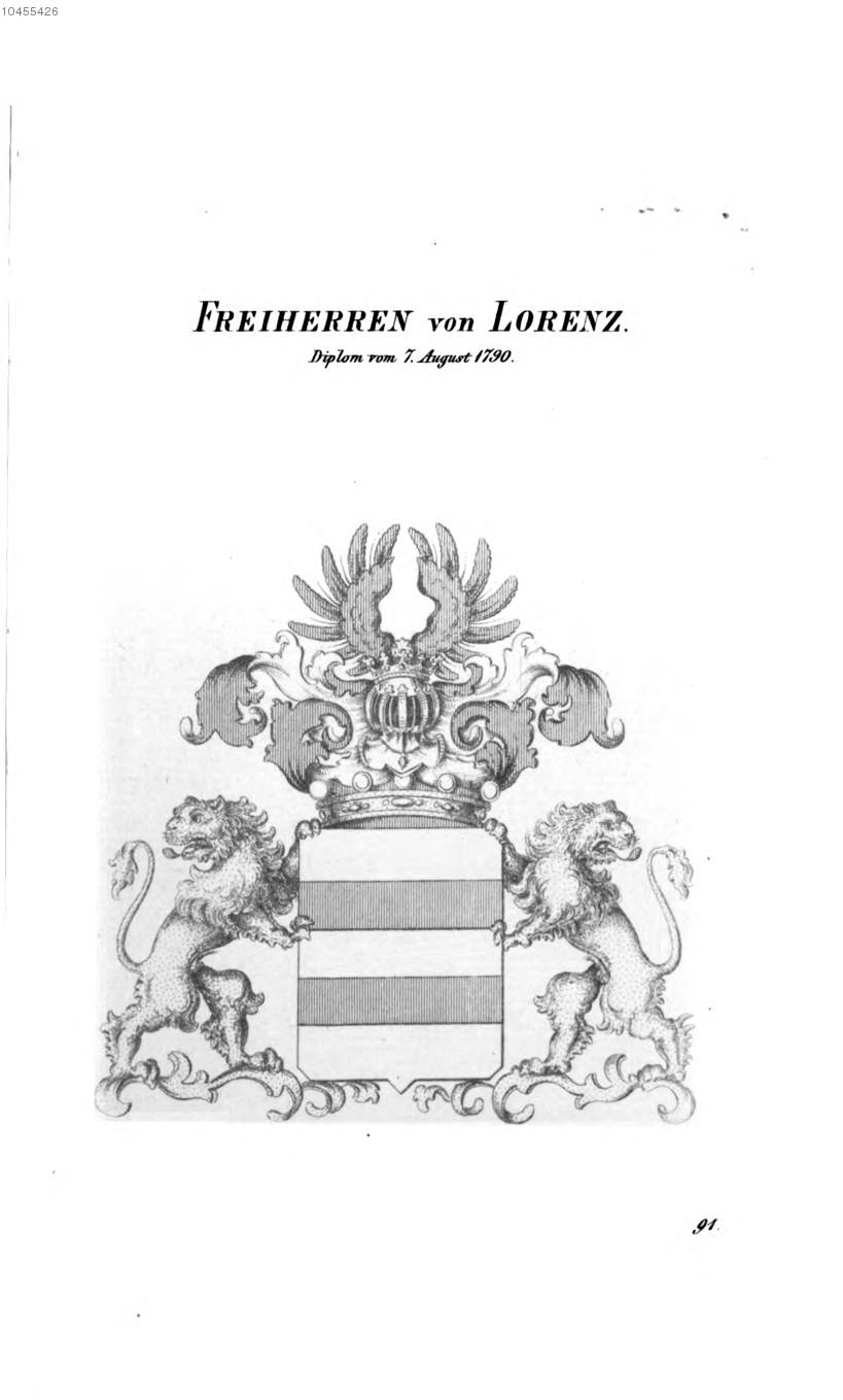 Lorenz — Tyroff オーストリア君主国紋章集の原図