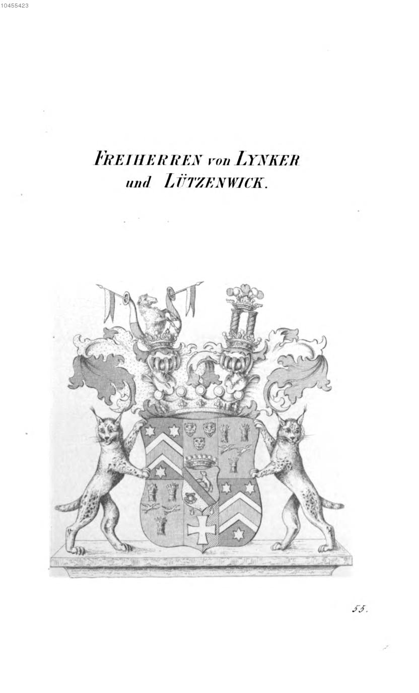 Lynker von Lützenwick — Tyroff オーストリア君主国紋章集の原図