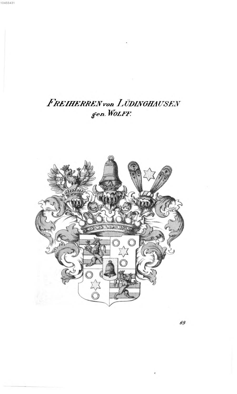 Lüdinghausen Gen Wolff — Tyroff オーストリア君主国紋章集の原図