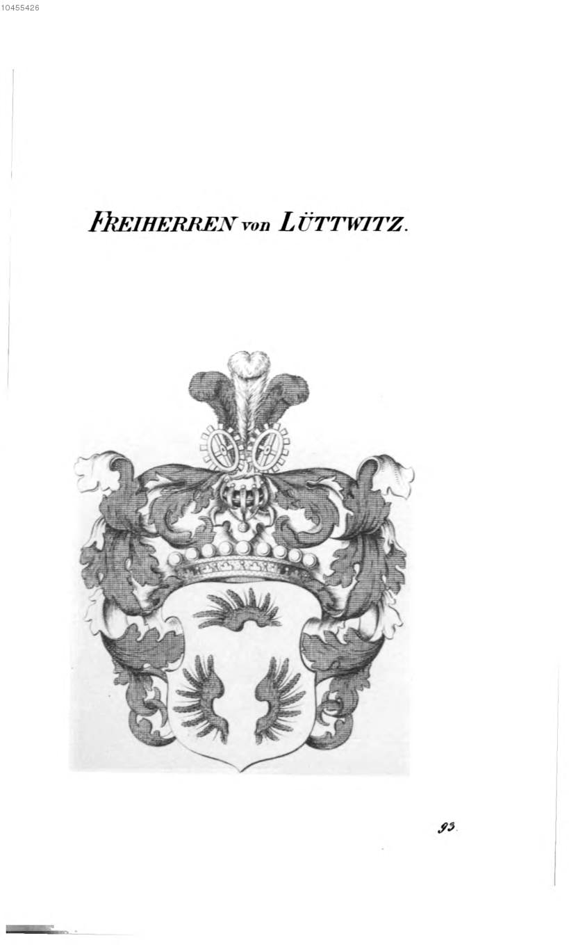 Lüttwitz — Tyroff オーストリア君主国紋章集の原図
