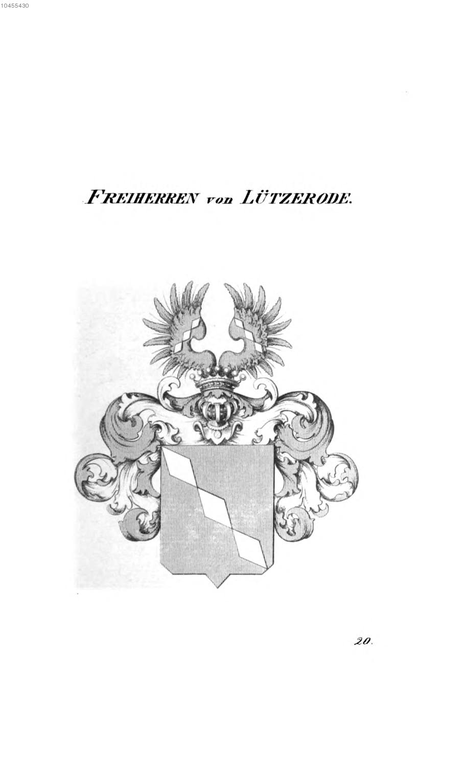 Lützerode — Tyroff オーストリア君主国紋章集の原図
