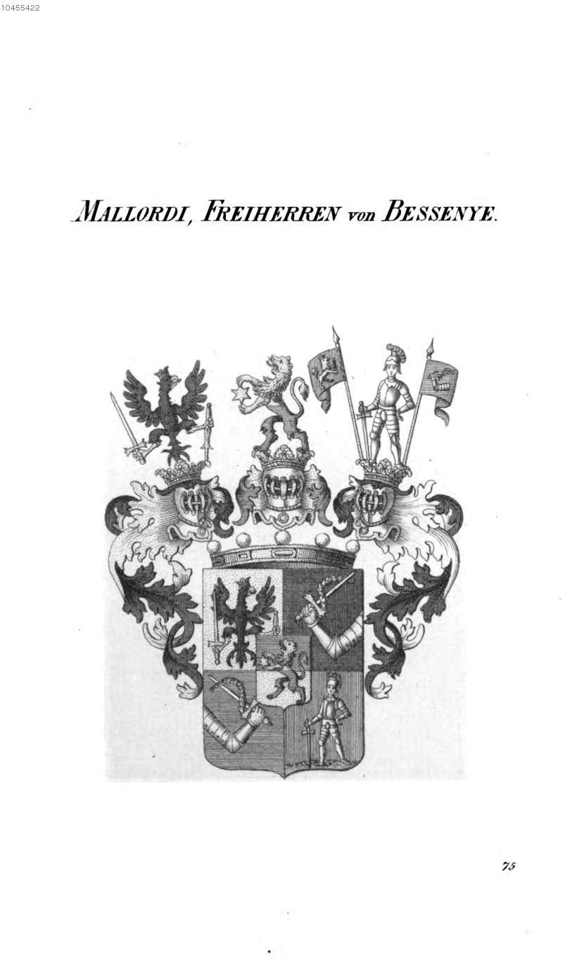 Mallordi Frhr von Bessenye 2 — Tyroff オーストリア君主国紋章集の原図