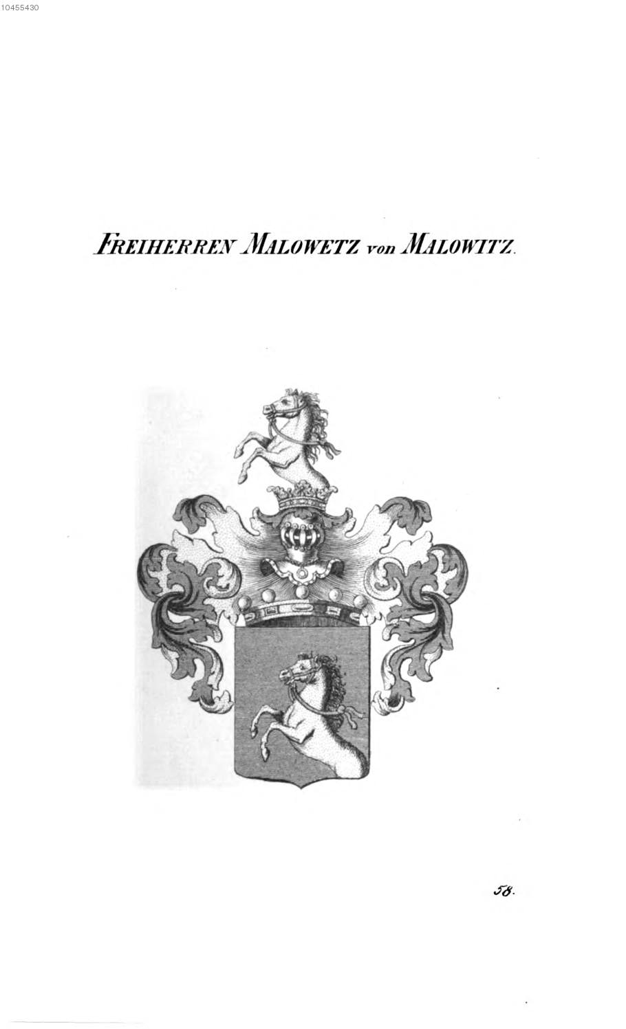 Malowetz von Malowitz 3 — Tyroff オーストリア君主国紋章集の原図