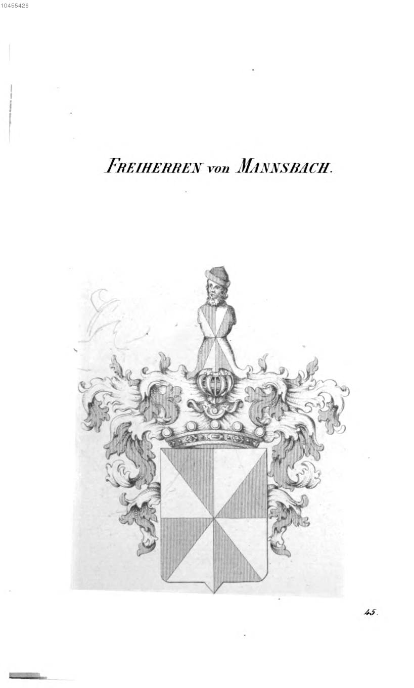 Mannsbach — Tyroff オーストリア君主国紋章集の原図