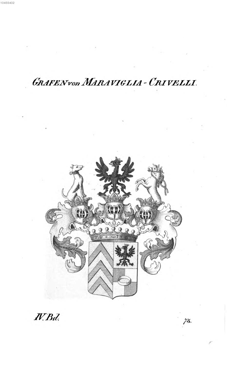 Maraviglia Crivelli — Tyroff オーストリア君主国紋章集の原図