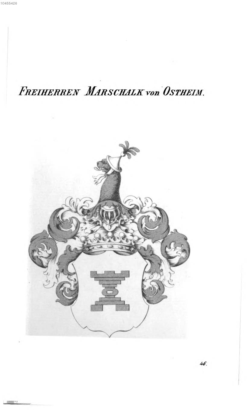 Marschalk von Ostheim — Tyroff オーストリア君主国紋章集の原図