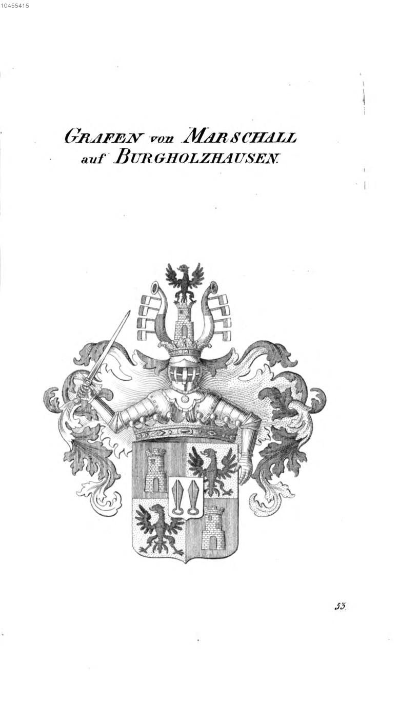 Marschall Auf Burgholzhausen — Tyroff オーストリア君主国紋章集の原図