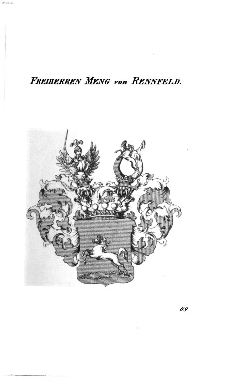 Meng von Rennfeld 2 — Tyroff オーストリア君主国紋章集の原図
