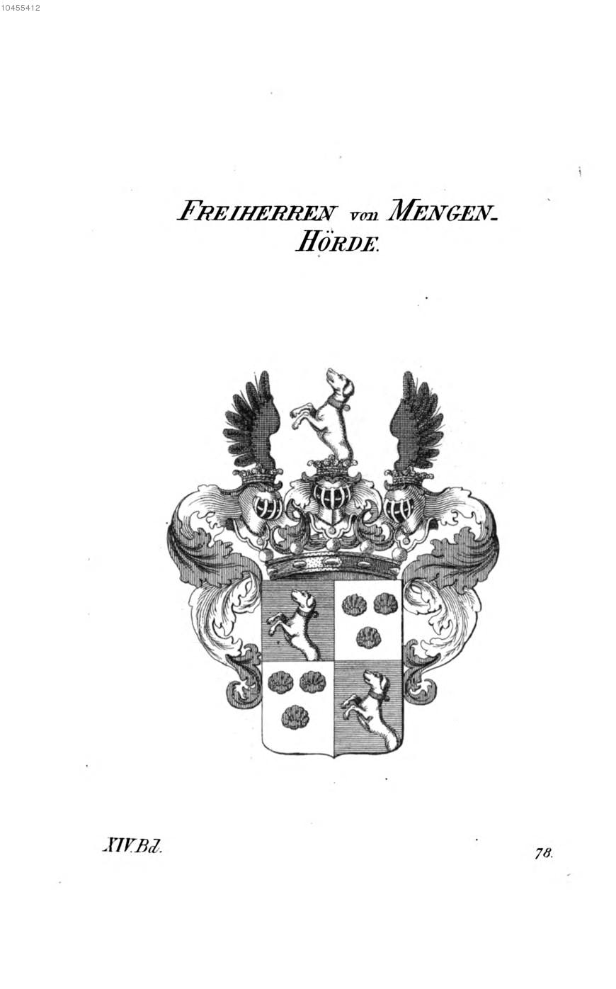Mengen Hörde — Tyroff オーストリア君主国紋章集の原図
