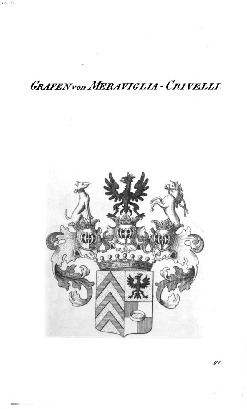 Meraviglia Crivelli — Tyroff オーストリア君主国紋章集の原図