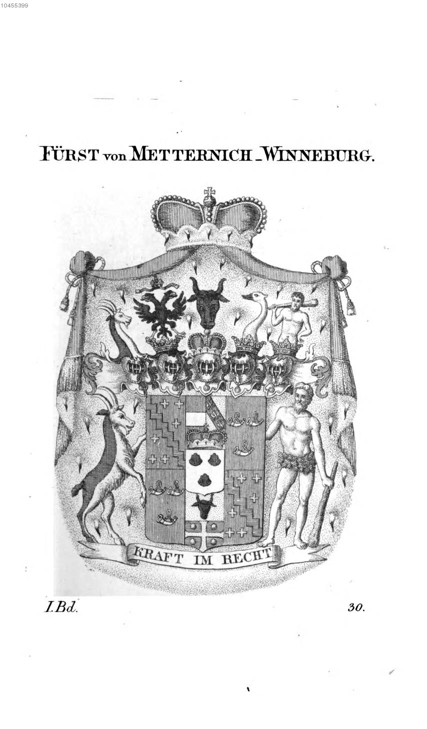 Metternich Winneburg — Tyroff オーストリア君主国紋章集の原図