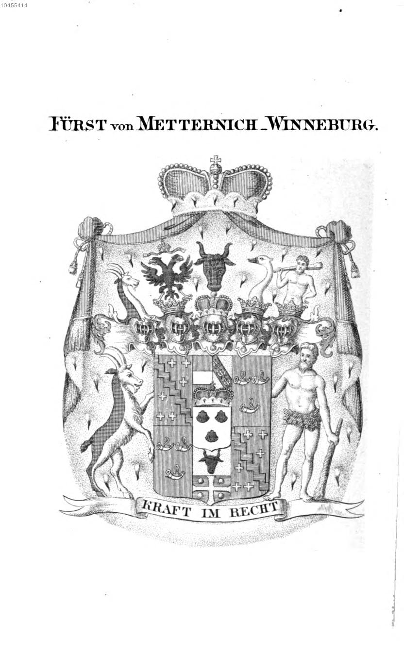Metternich Winneburg 2 — Tyroff オーストリア君主国紋章集の原図
