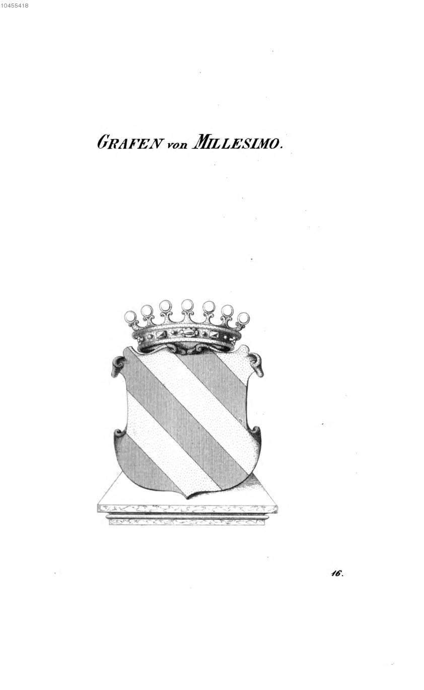 Millesimo — Tyroff オーストリア君主国紋章集の原図