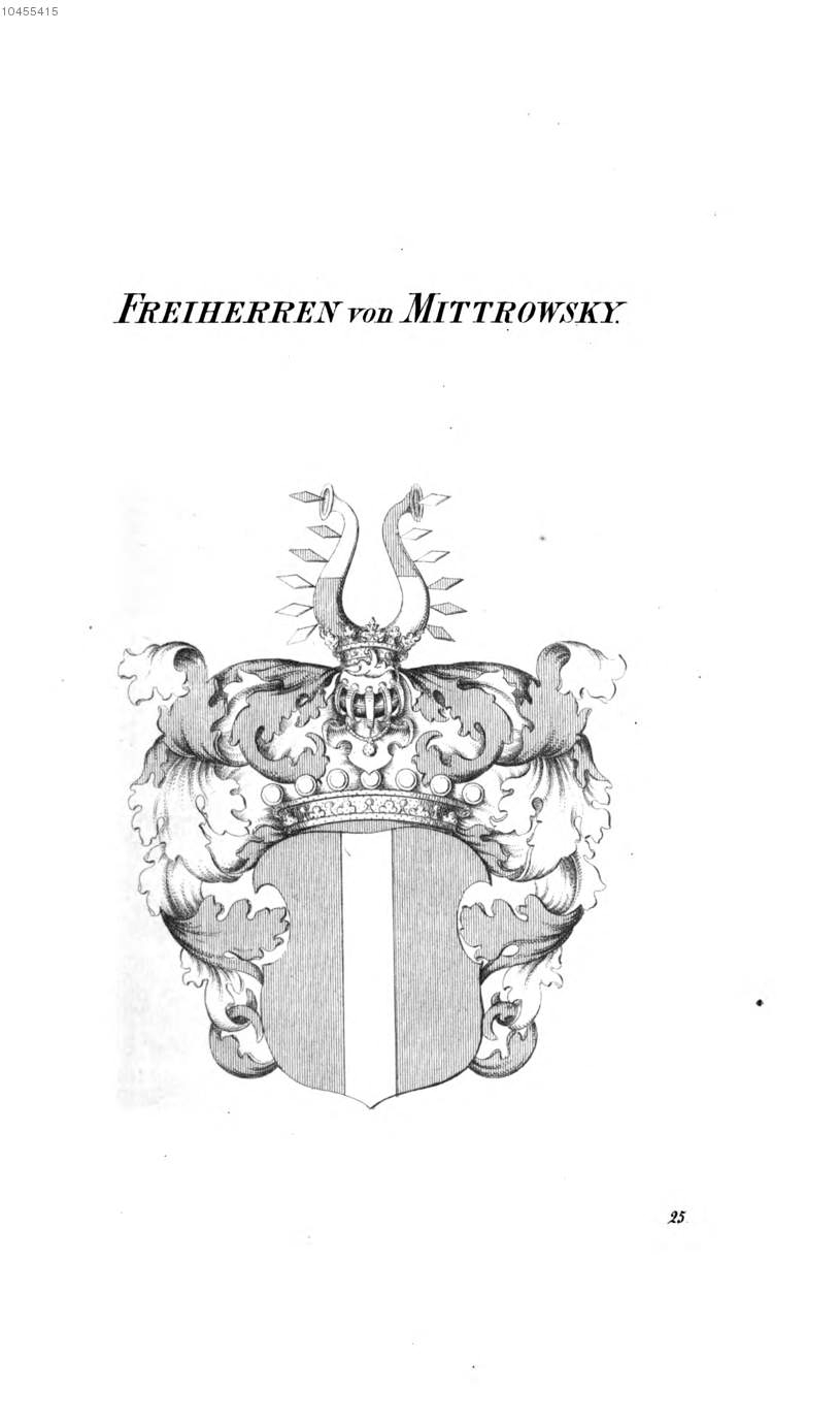 Mittrowsky — Tyroff オーストリア君主国紋章集の原図