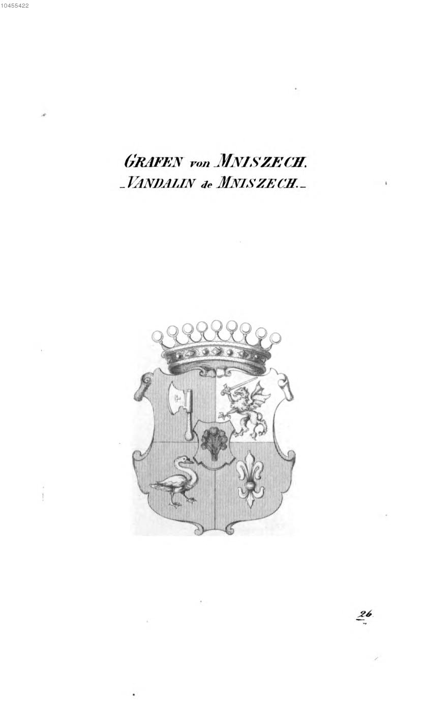 Mniszech Vandalin de Mniszech — Tyroff オーストリア君主国紋章集の原図