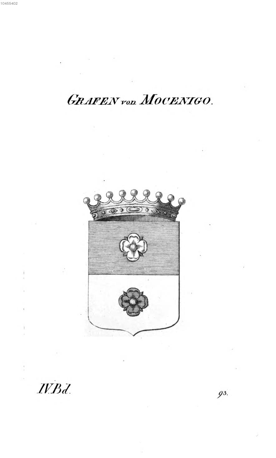 Mocenigo — Tyroff オーストリア君主国紋章集の原図