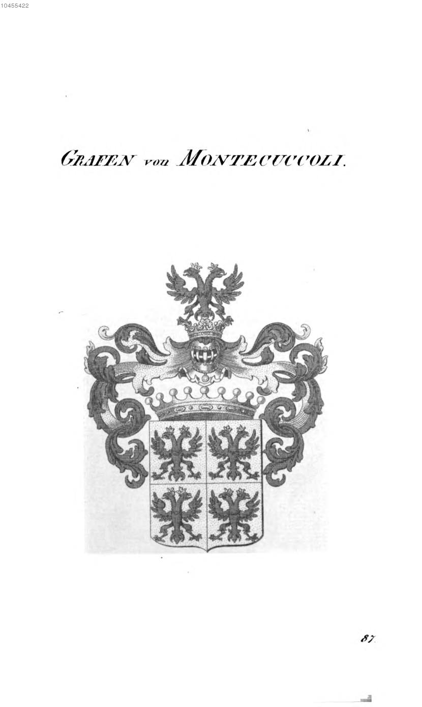 Montecuccoli 2 — Tyroff オーストリア君主国紋章集の原図