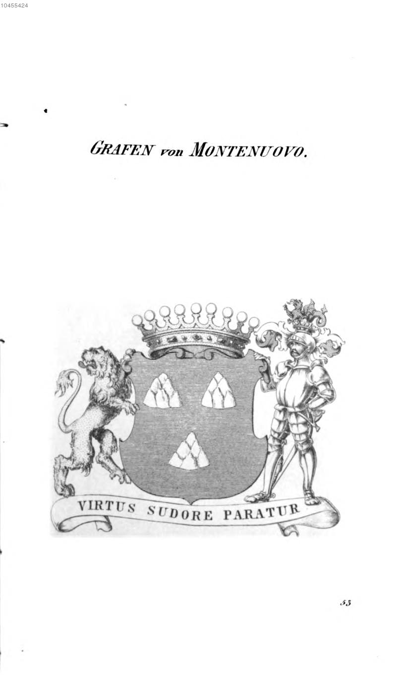 Montenuovo — Tyroff オーストリア君主国紋章集の原図