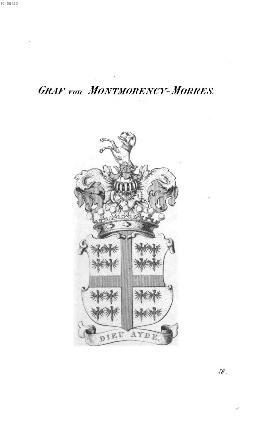 Montmorency Morres 2 — Tyroff オーストリア君主国紋章集の原図