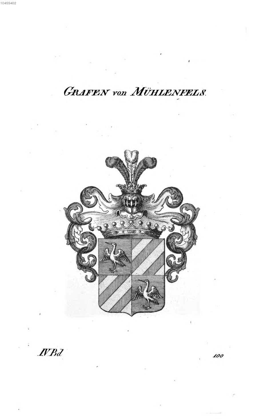 Mühlenfels — Tyroff オーストリア君主国紋章集の原図