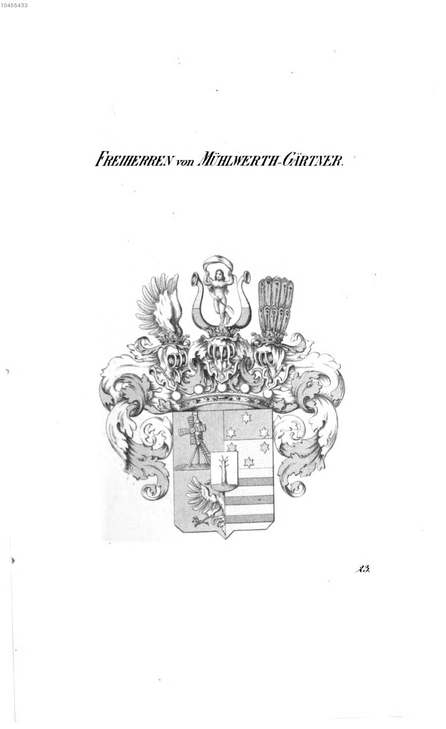 Mühlwerth Gärtner — Tyroff オーストリア君主国紋章集の原図