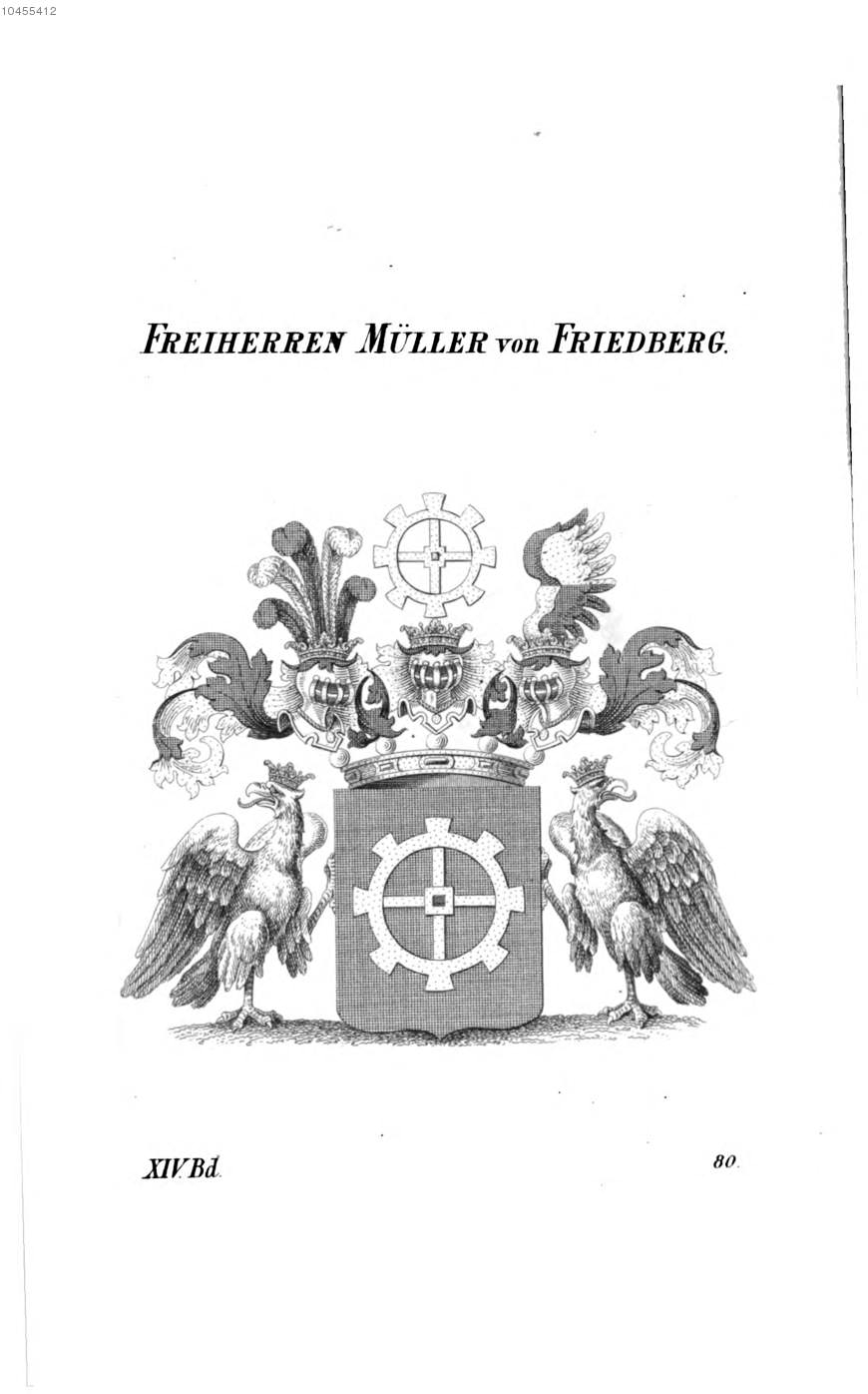 Müller von Friedberg — Tyroff オーストリア君主国紋章集の原図