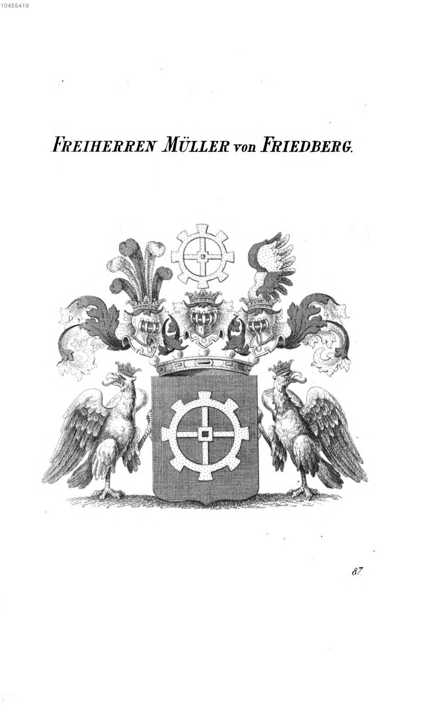 Müller von Friedberg 2 — Tyroff オーストリア君主国紋章集の原図