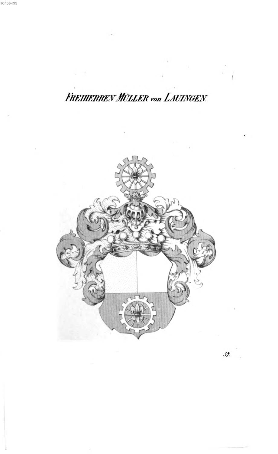 Müller von Lauingen — Tyroff オーストリア君主国紋章集の原図