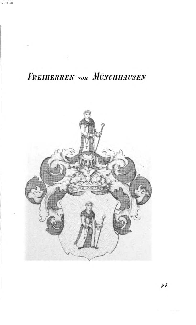 Münchhausen — Tyroff オーストリア君主国紋章集の原図