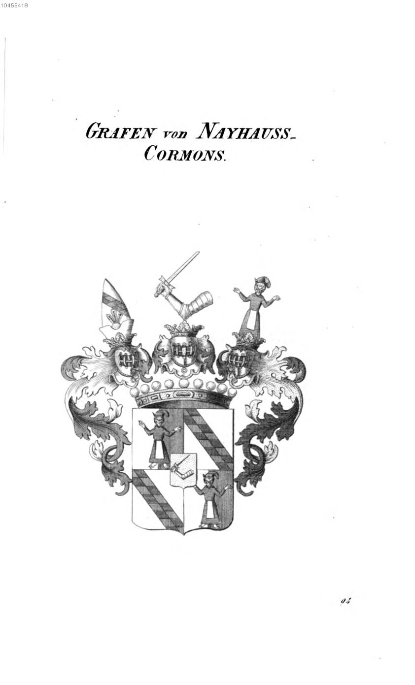 Nayhauss Cormons — Tyroff オーストリア君主国紋章集の原図