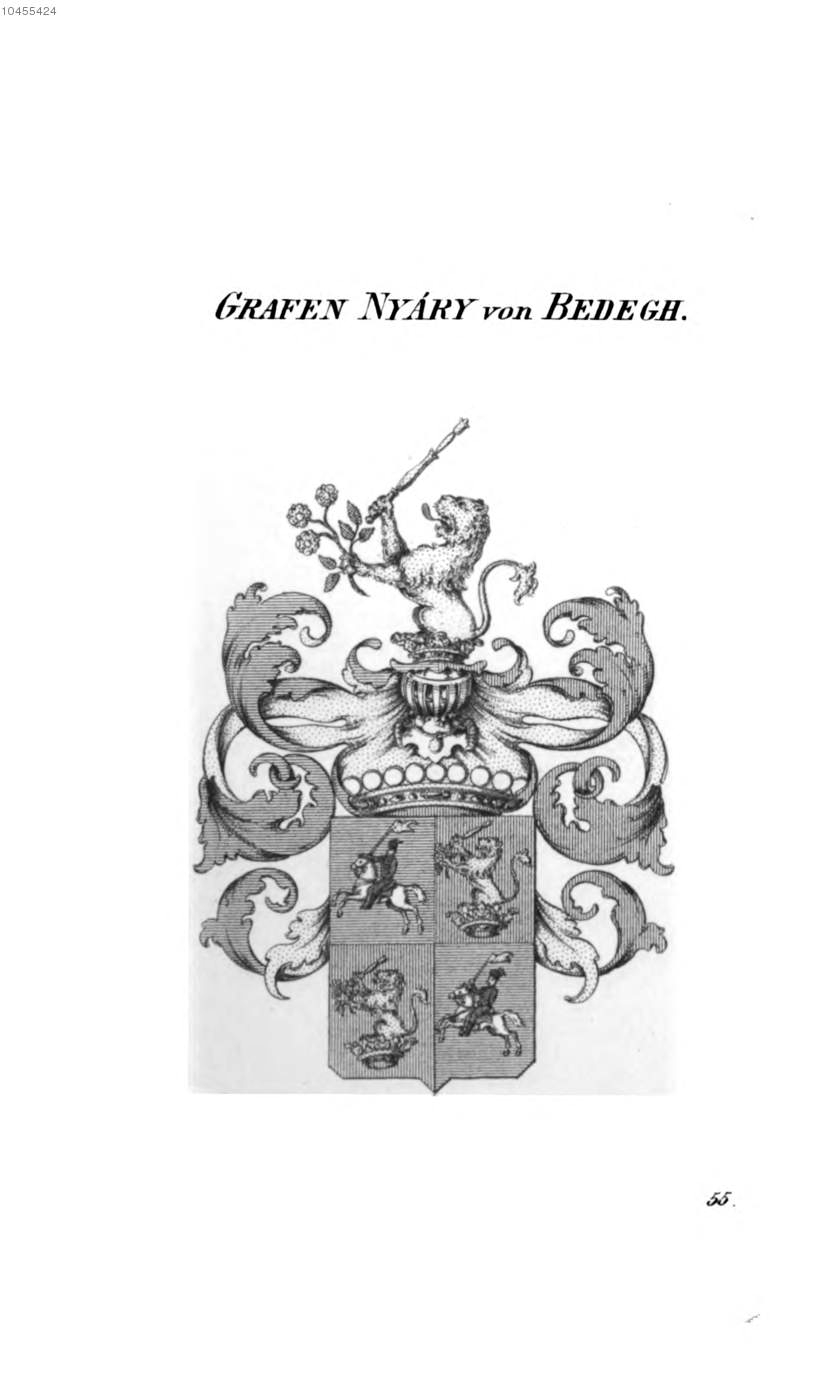 Nyary von Bedegh — Tyroff オーストリア君主国紋章集の原図