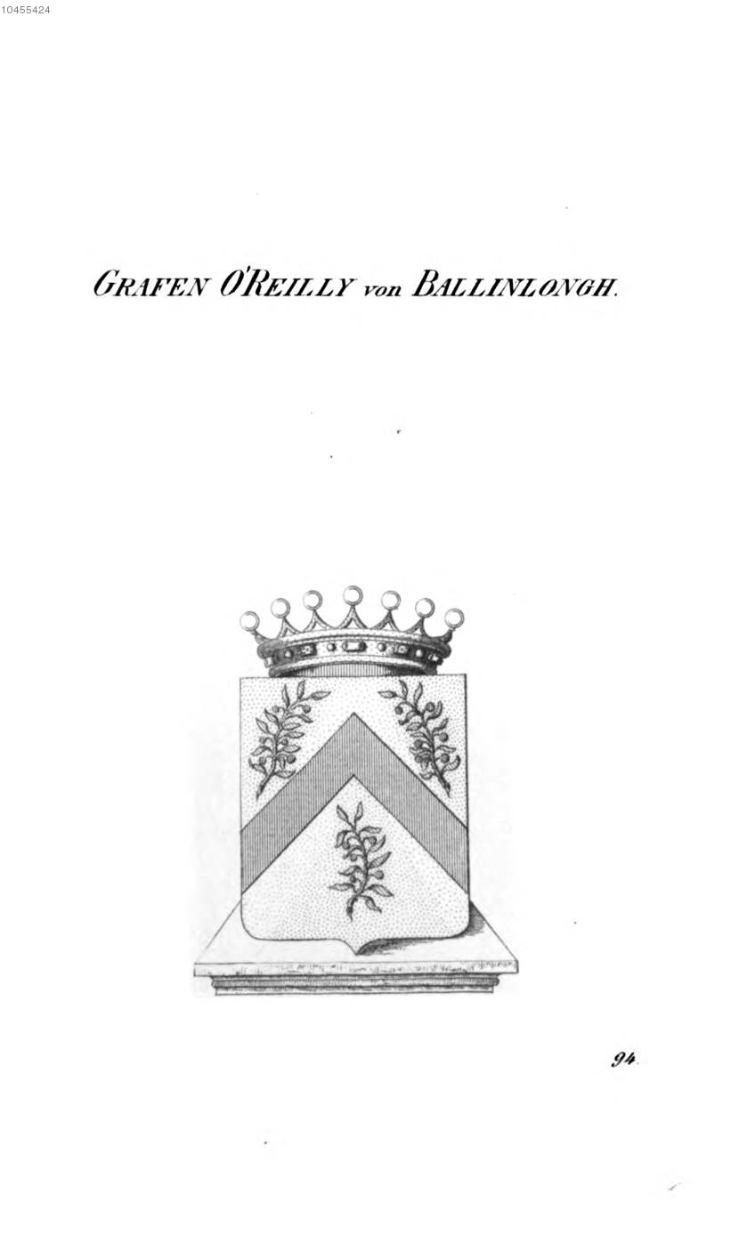O'Reilly von Ballinlongh 2 — Tyroff オーストリア君主国紋章集の原図