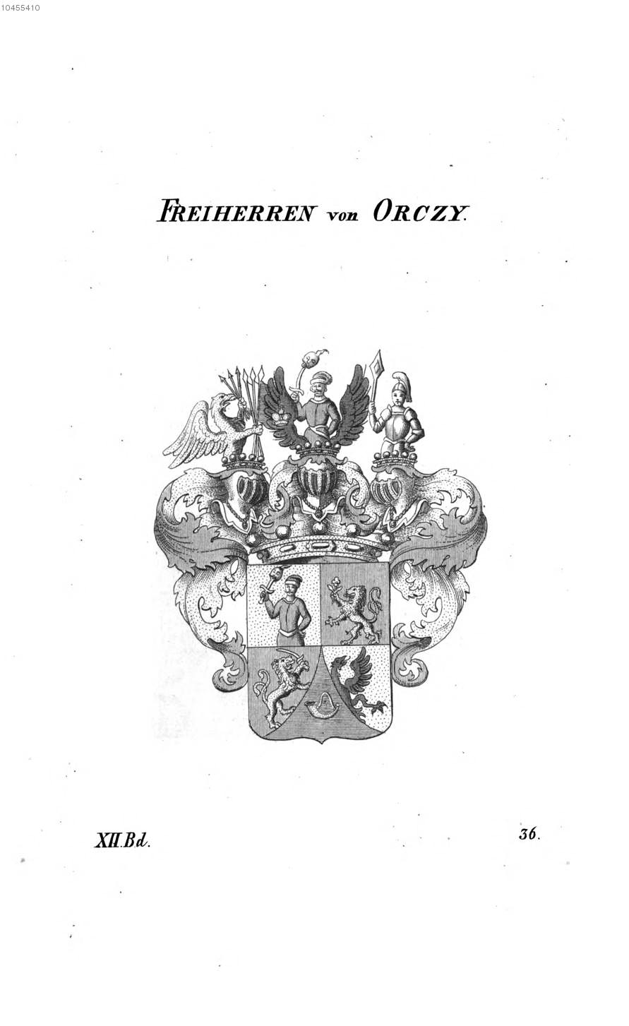 Orczy — Tyroff オーストリア君主国紋章集の原図