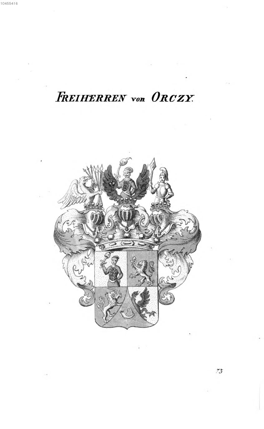 Orczy 2 — Tyroff オーストリア君主国紋章集の原図