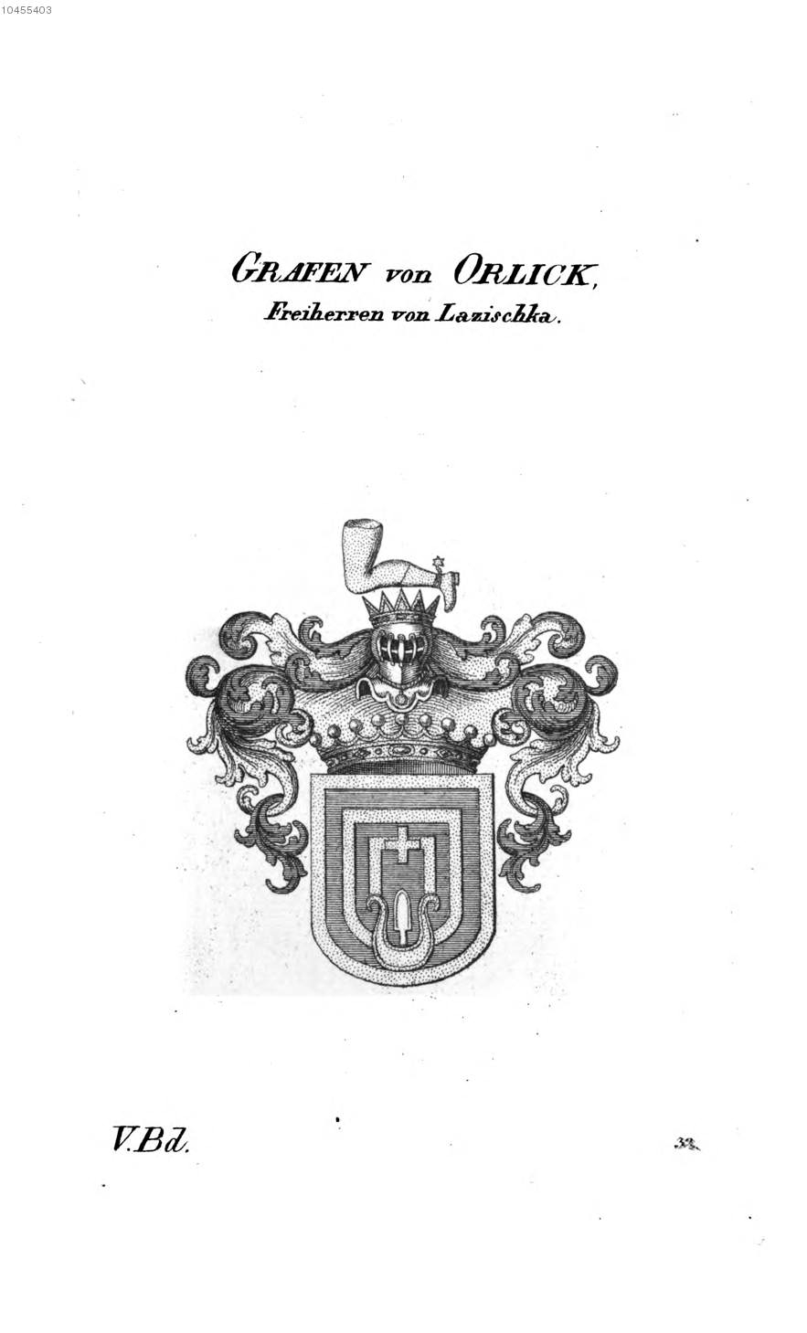 Orlick Lazischka — Tyroff オーストリア君主国紋章集の原図