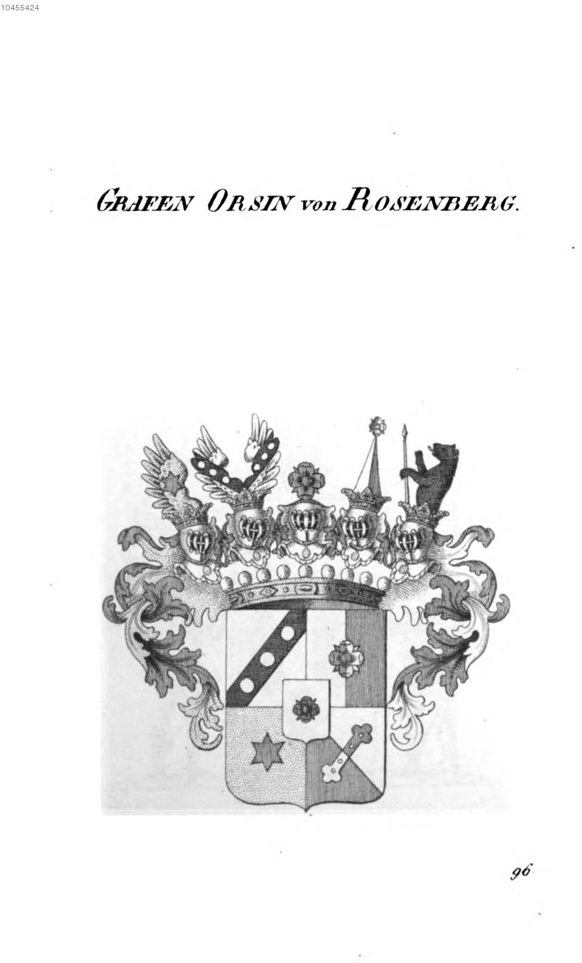 Orsini von Rosenberg 2 — Tyroff オーストリア君主国紋章集の原図