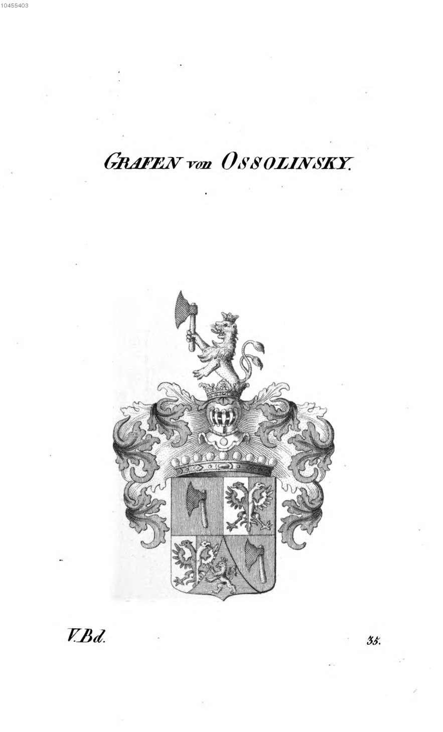 Ossolinsky — Tyroff オーストリア君主国紋章集の原図