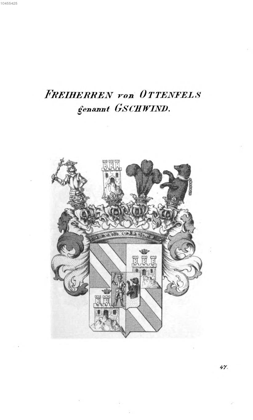 Ottenfels gen Gschwind — Tyroff オーストリア君主国紋章集の原図