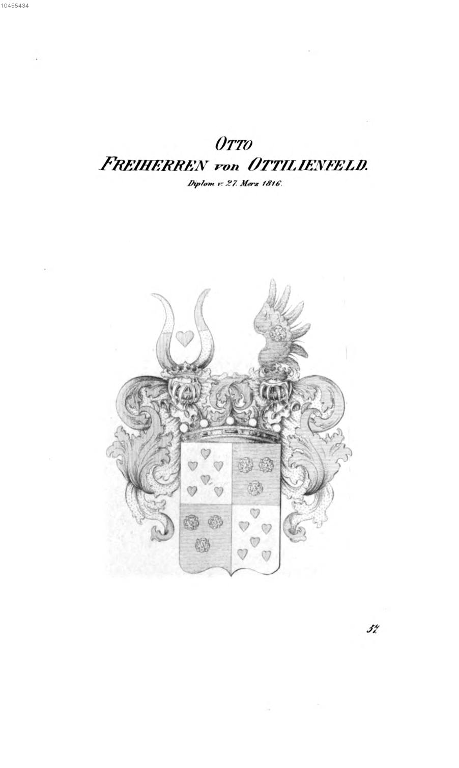Otto von Ottilienfeld — Tyroff オーストリア君主国紋章集の原図