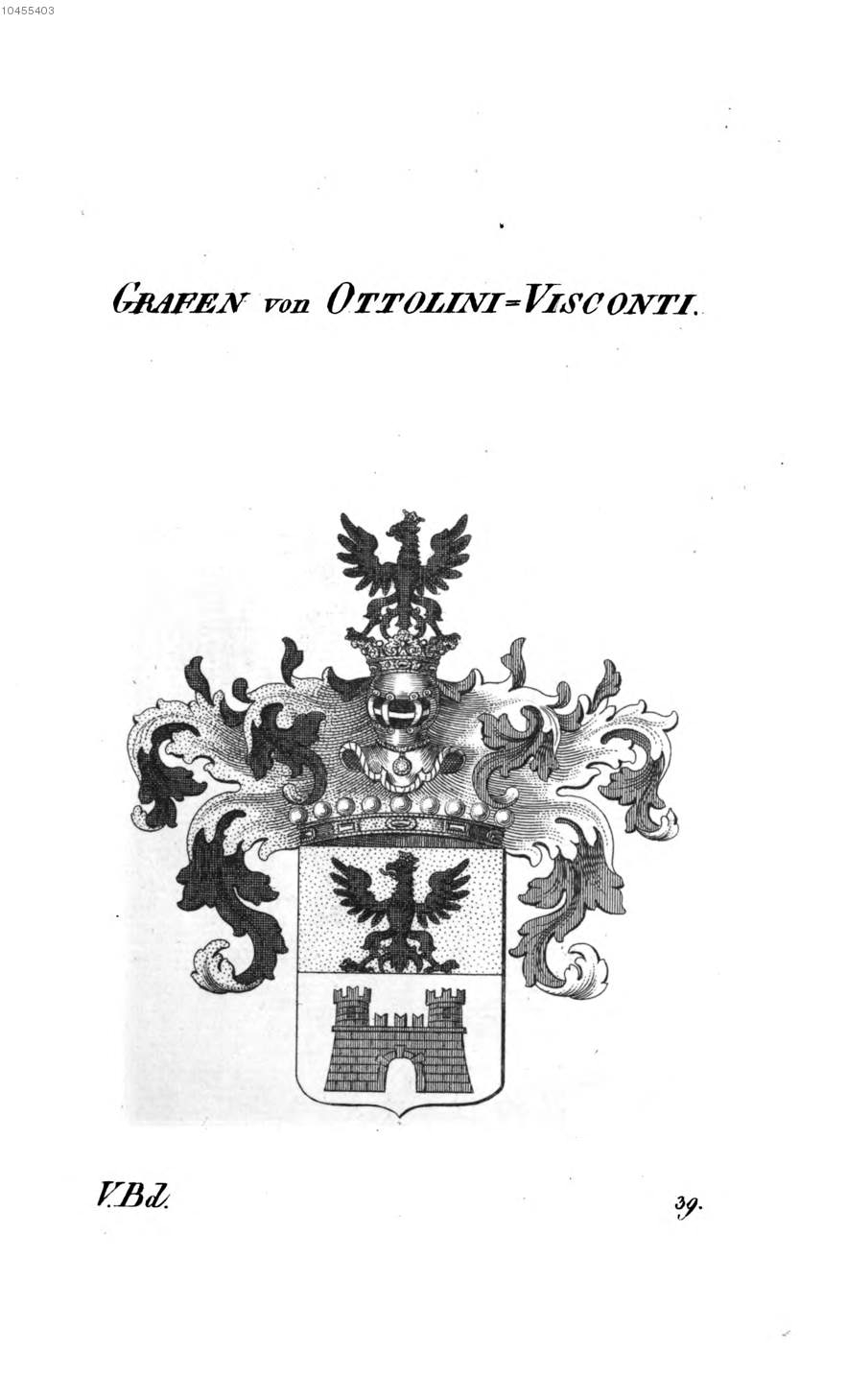 Ottolini Visconti — Tyroff オーストリア君主国紋章集の原図