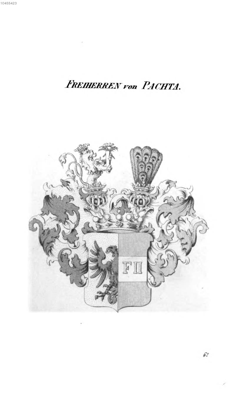 Pachta 2 — Tyroff オーストリア君主国紋章集の原図