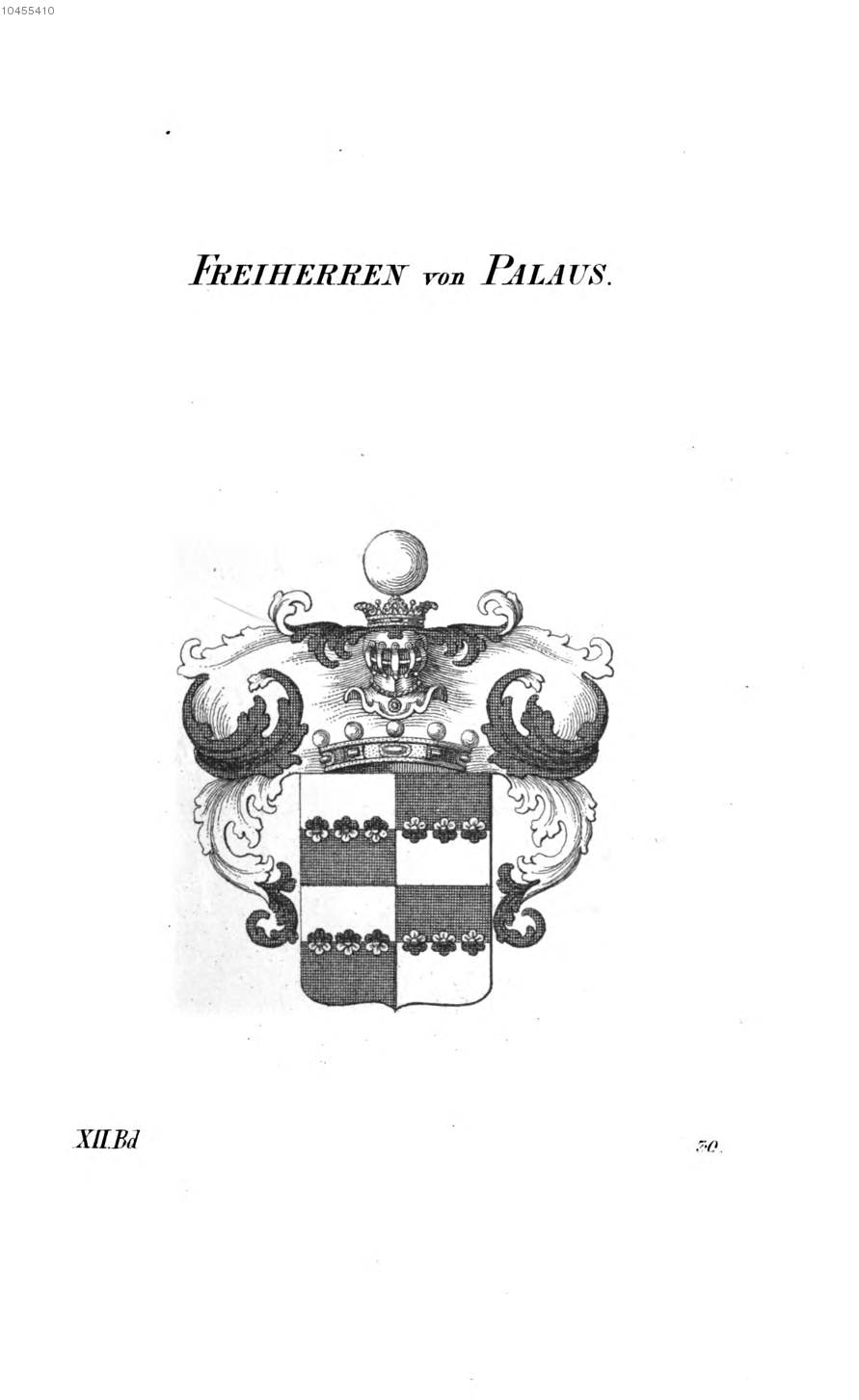 Palaus — Tyroff オーストリア君主国紋章集の原図