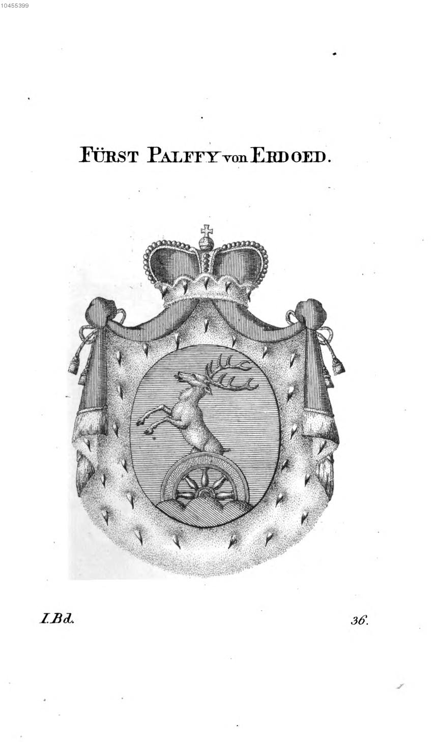 Palffy Erdöd — Tyroff オーストリア君主国紋章集の原図