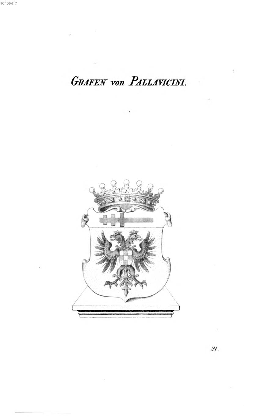 Pallavicini 2 — Tyroff オーストリア君主国紋章集の原図