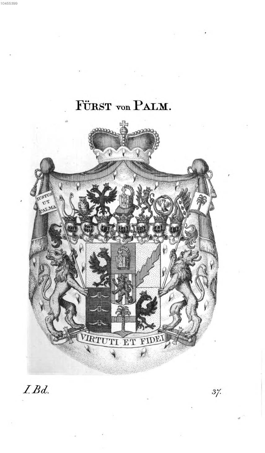 Palm — Tyroff オーストリア君主国紋章集の原図