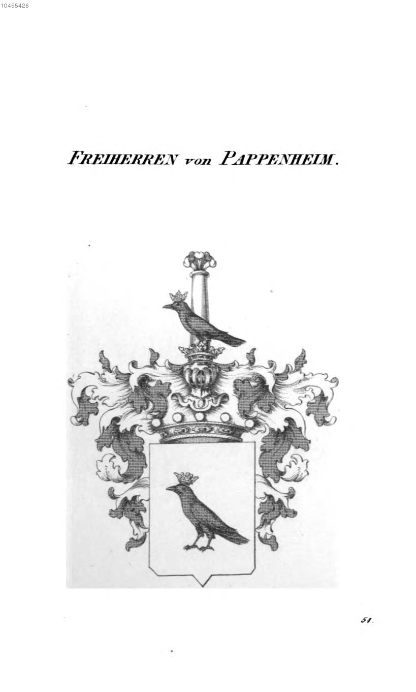 Pappenheim 2 — Tyroff オーストリア君主国紋章集の原図