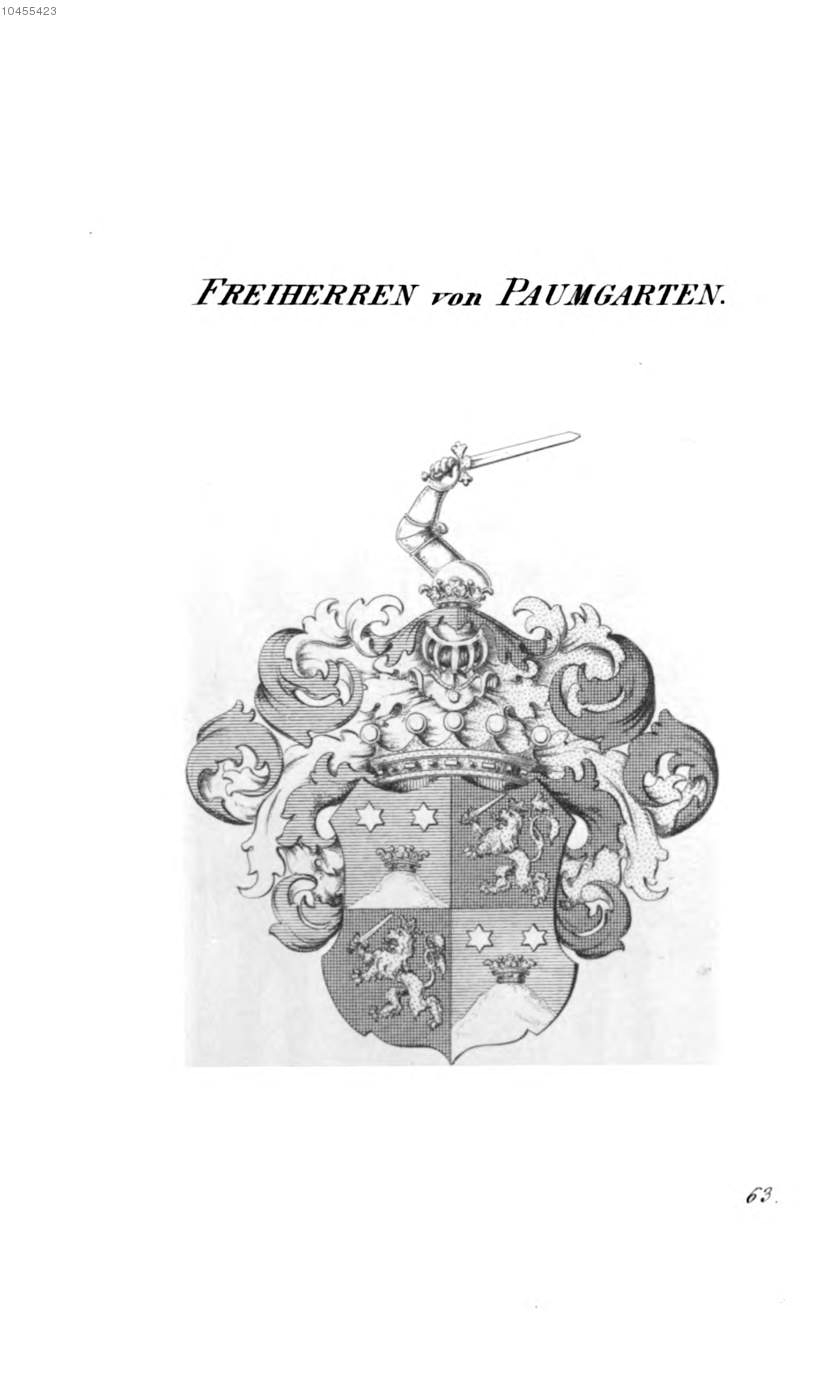 Paumgarten — Tyroff オーストリア君主国紋章集の原図
