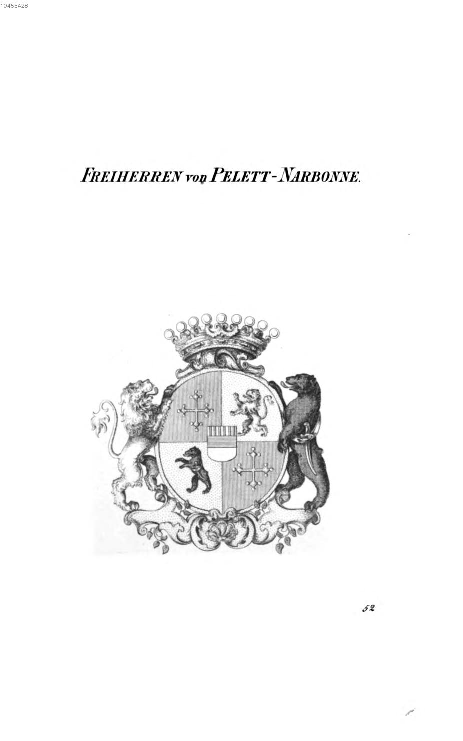 Pelett Narbonne 2 — Tyroff オーストリア君主国紋章集の原図