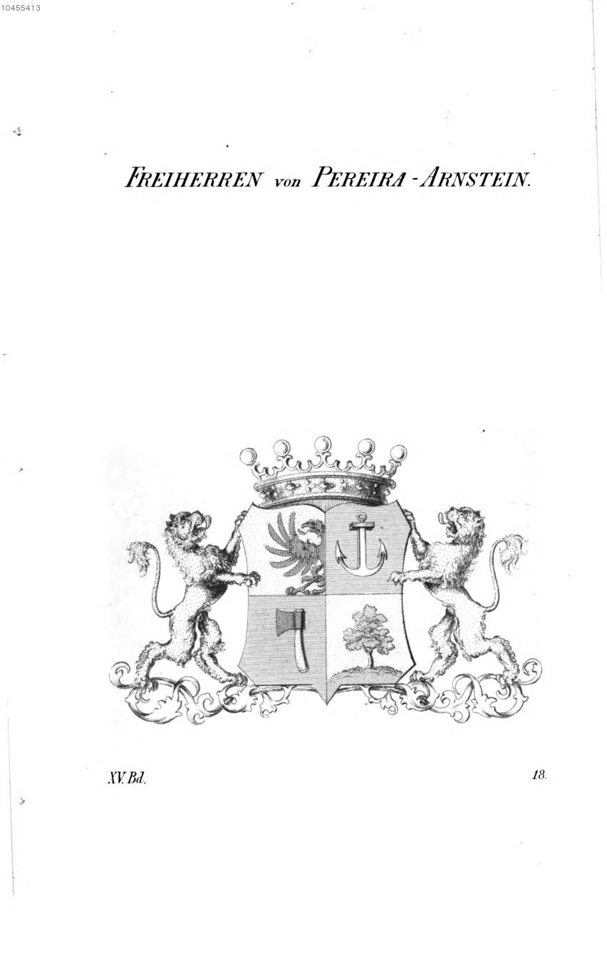 Pereira Arnstein — Tyroff オーストリア君主国紋章集の原図